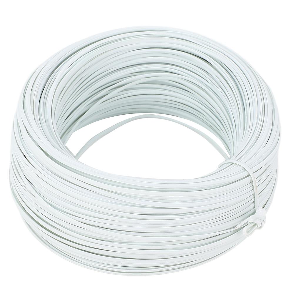 Bewehrungsstahl Bindedraht 100m Länge 0,45 Verzinkter Eisendraht PVC Bewehrungsbindedraht für Außen Weiß