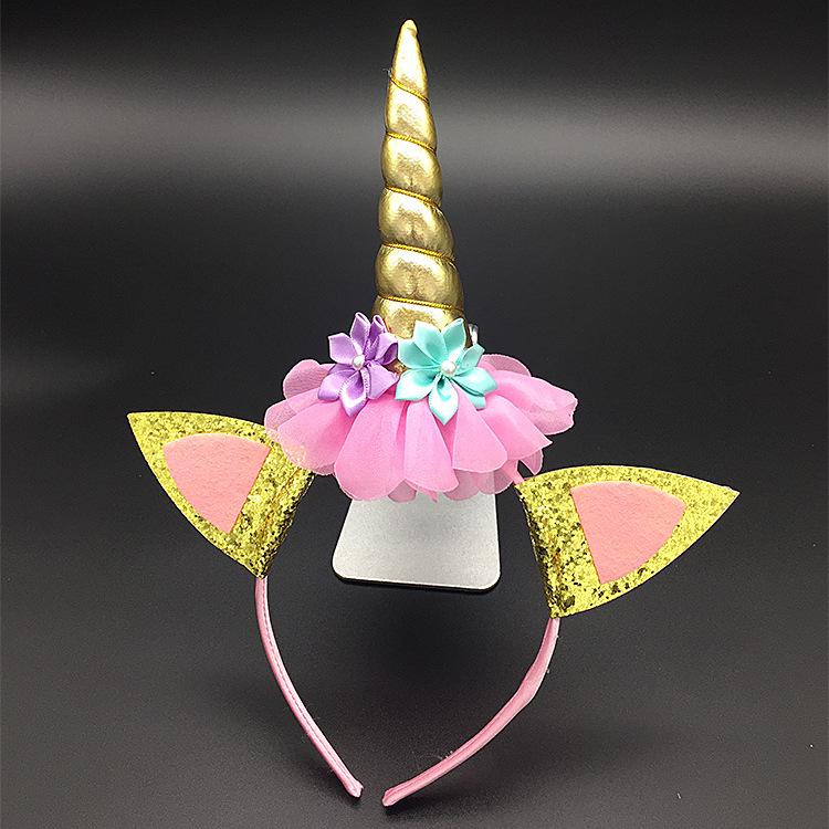 Unicorn Headband for Kids  First Birthday Party - European & American Style Hair Accessory