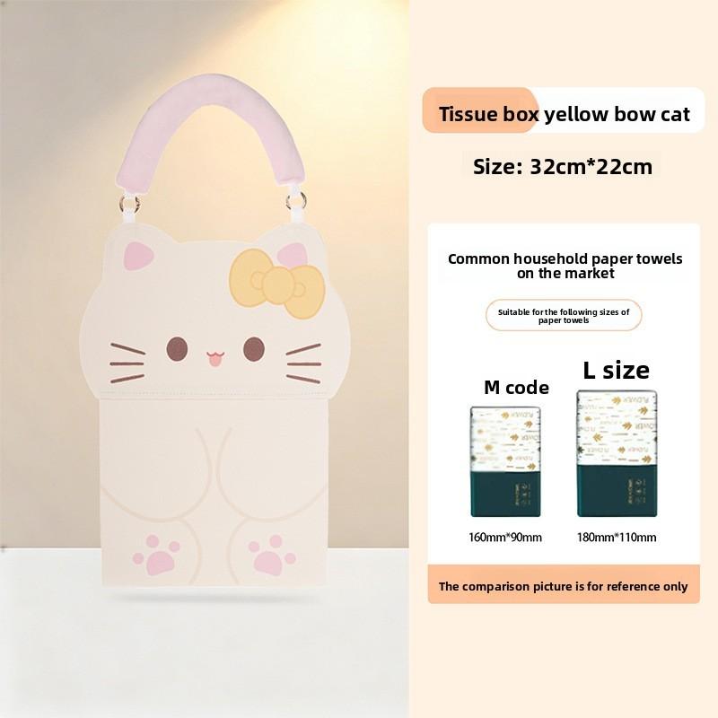 Cartoon Leather Tissue Box Holder For Home Decor With Wall Mount Design Suitable For Bedroom Living Room