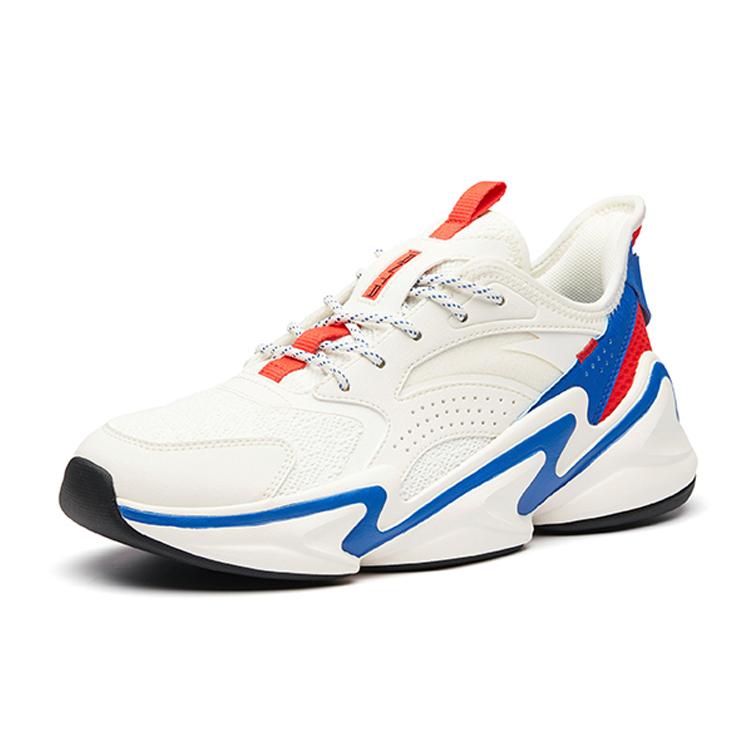 Anta Cushioning Slip Resistant Low top Chunky Sneakers Men's White 11938883-4
