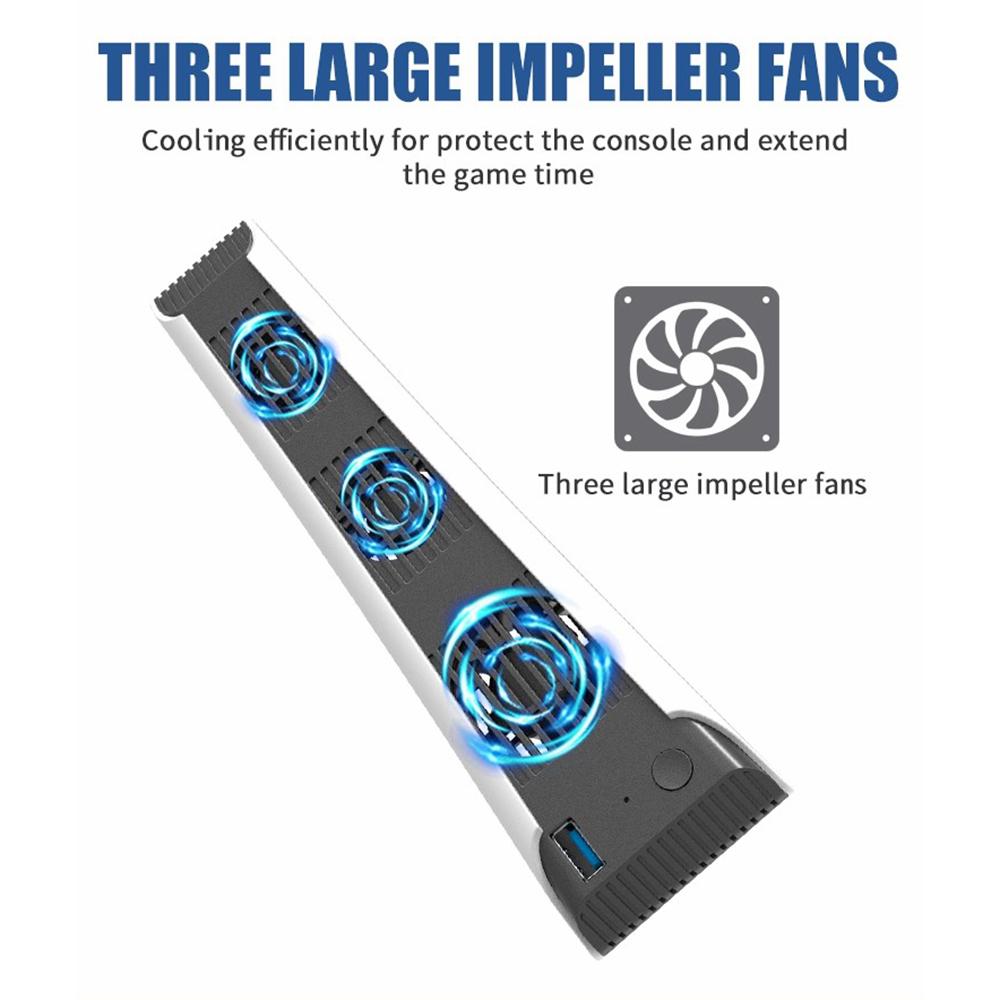 TOPWOLF HS-PS5028 Pentru consola de jocuri Sony Playstation 5 Ventilator de răcire cu zgomot redus, disipare a căldurii