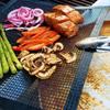 Non-Stick PTFE Mesh Grill Bag Barbecue Mat Reusable BBQ Grill Mat Vegetable Meat Cooking Pouch Charcoal Grill BBQ Accessories