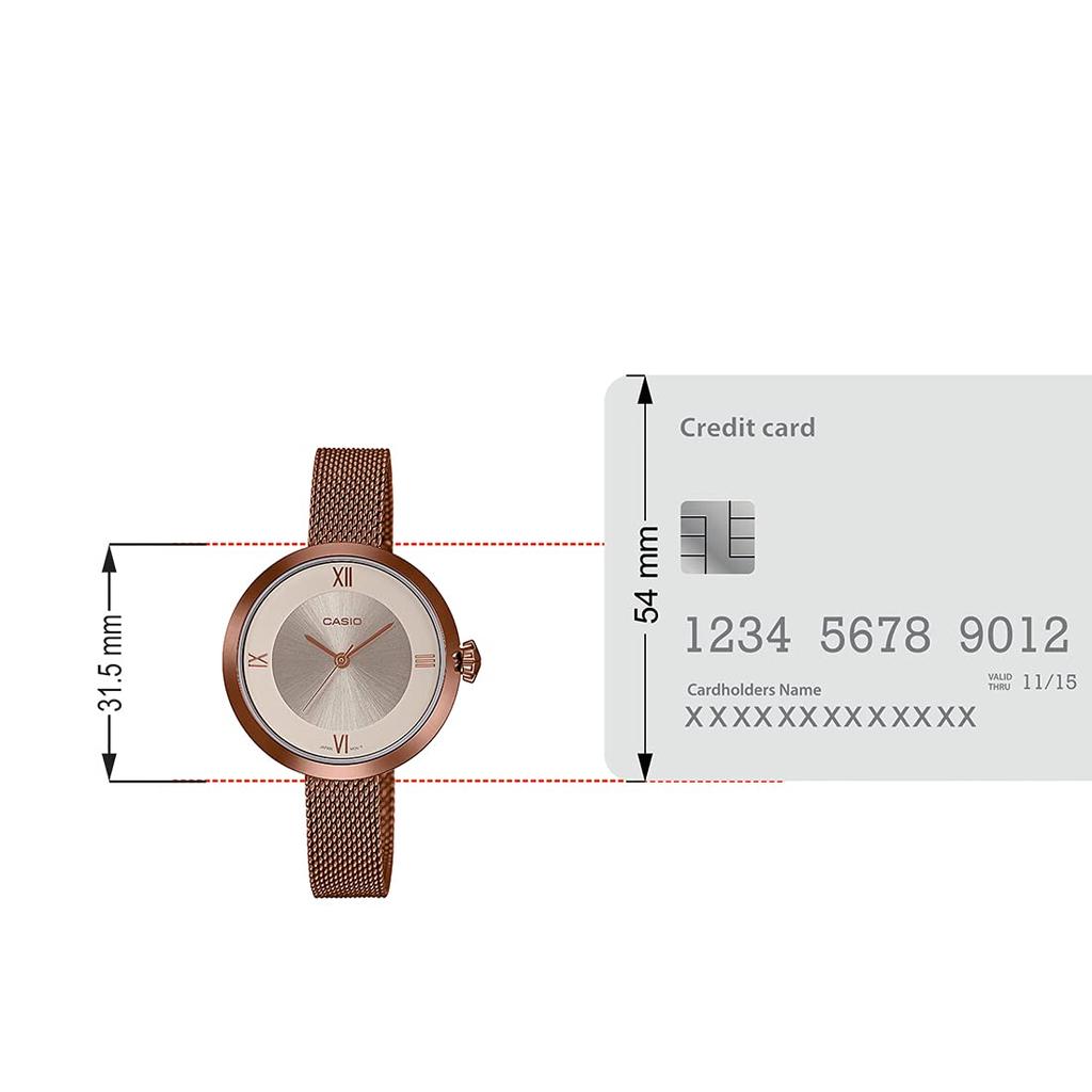 By Casio India Co Pvt 1st Mathura New Casio Enticer Rose Gold [Imported Ltd, A-41, Floor, MCIE, Road, Delhi-110044] LTP-E154MR-9ADF Women's Watch,