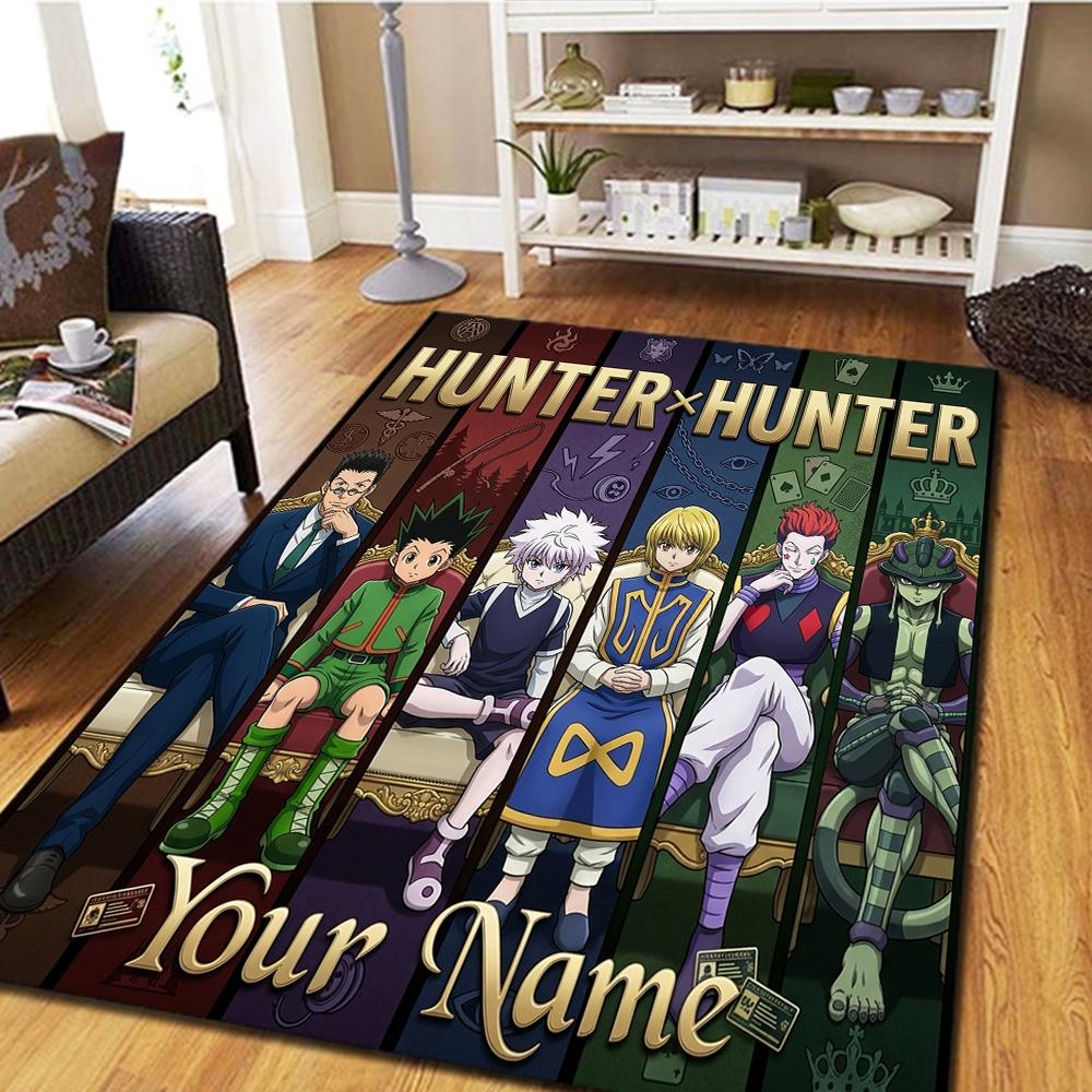 Name Custom Hunter x Hunter Carpet for Living Room Bedroom Home Decor Cool Movie Play Floor Mat -HE35