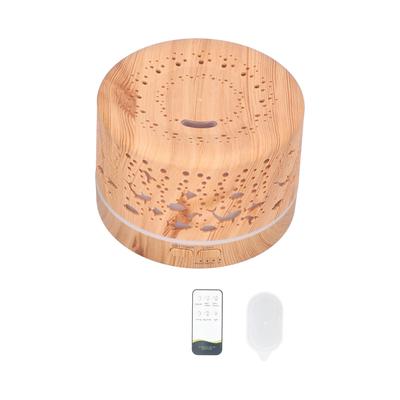 700ml Luftbefeuchter Holzmaserung Fernbedienung Aroma Diffusor Bluetooth Lautsprecher mit Nachtlicht für