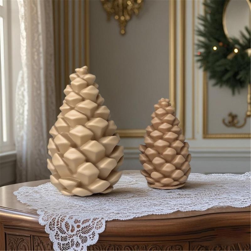 Food Grade Silicone Christmas Pinecone Mould for Craft and Home Decorations