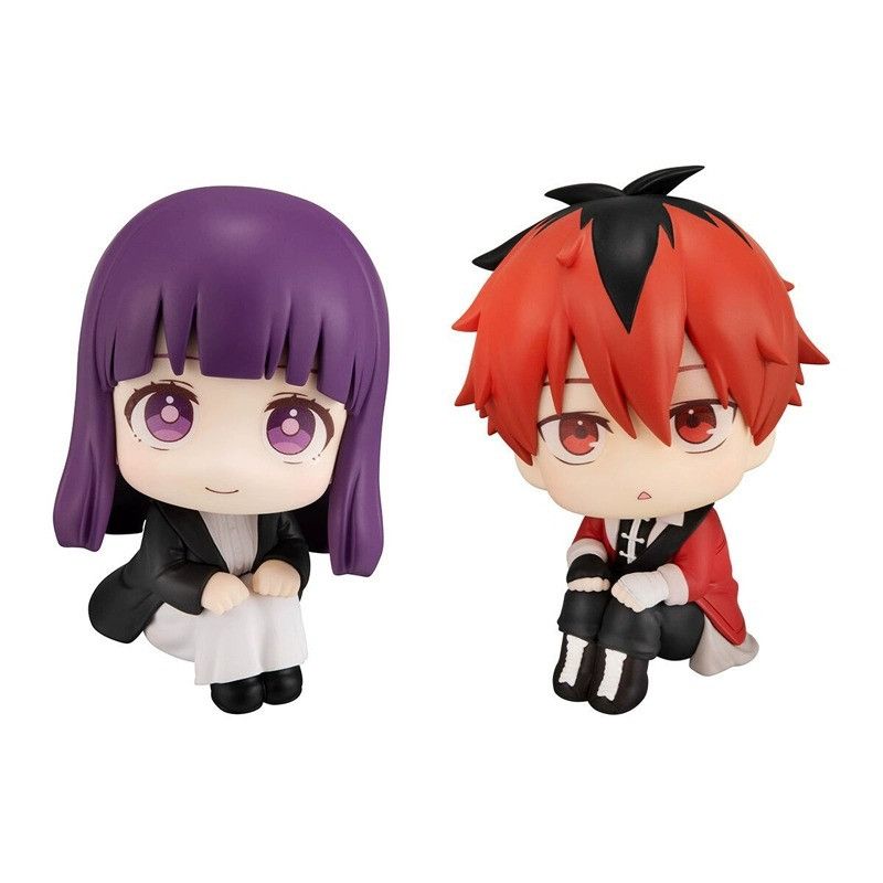 New 11Cm Anime Sousou No Frieren Frieren Action Figure Look Up Doll Cute Model Sitting Posture Collection Figures Birthday Gifts