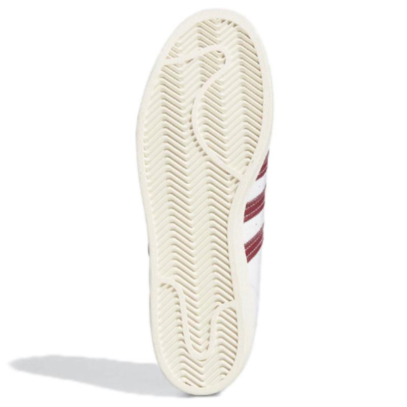 Adidas Superstar 'White Collegiate Burgundy' Sneakers GZ1603