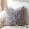 Brushed Rabbit Fur Pillowcase Sofa Cushion Bedside Pillow Waist Backrest Ins Nordic Bedside Cushion Office Pillow