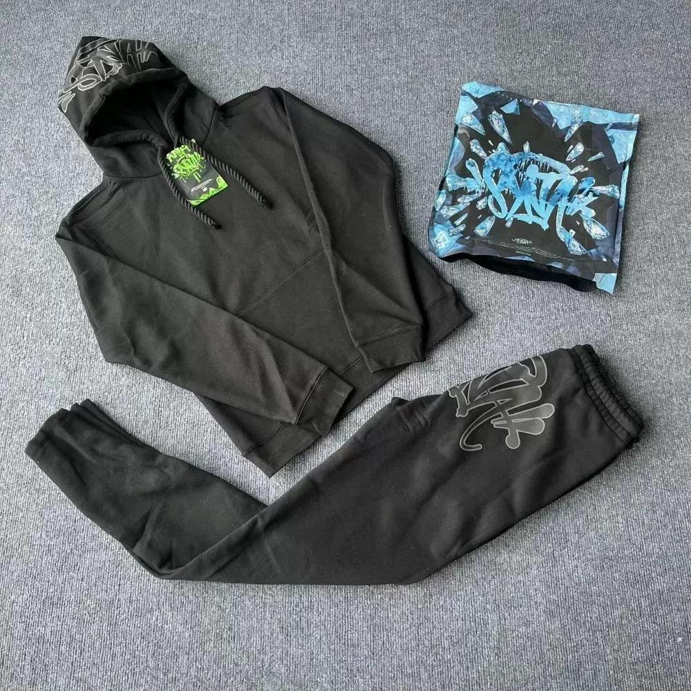 Synaworld-Sweatshirt Sweatpants Two-piece Y2k Letter Printed Oversized Hoodie Sweatpants Set