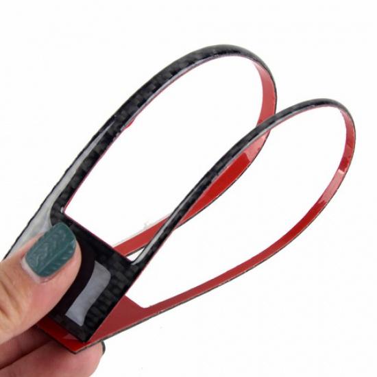 ROTE Kohlefaser Mittelkonsolen-Rahmenabdeckung Zierleiste Für Toyota 86 Subaru BRZ 13-17