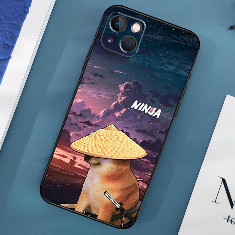 Doge Dog Cheems Meme Case For iPhone 16 15 14 13 12 11 Pro Max XS X XR Plus 12 13 Mini Cover Shell