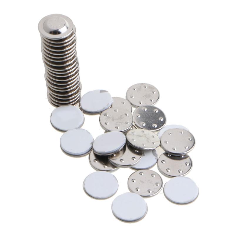 

20 шт., магнитный бейдж, круглый клейкий держатель именной бирки для имени и круглого бейджа, офисной вечеринки, семьи (1,7 см/0,66 дюйма) 1