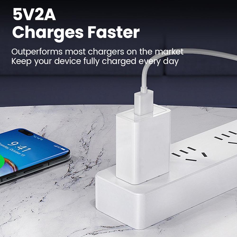 10W EU/US Compatible USB Phone Charger Adapter, suitable for Xiaomi, Huawei, and Samsung phones