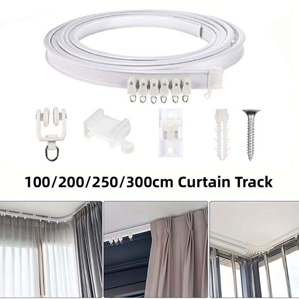 Bendable Design Flexible Curtain Track Silent Track Ceiling Curtain Track Room Divider
