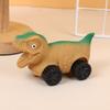 With Wheel Cartoon Fidget Toy Stretchable Car Cute Pinch Toy Dinosaur Squeeze Toy  Kids Tricky Doll