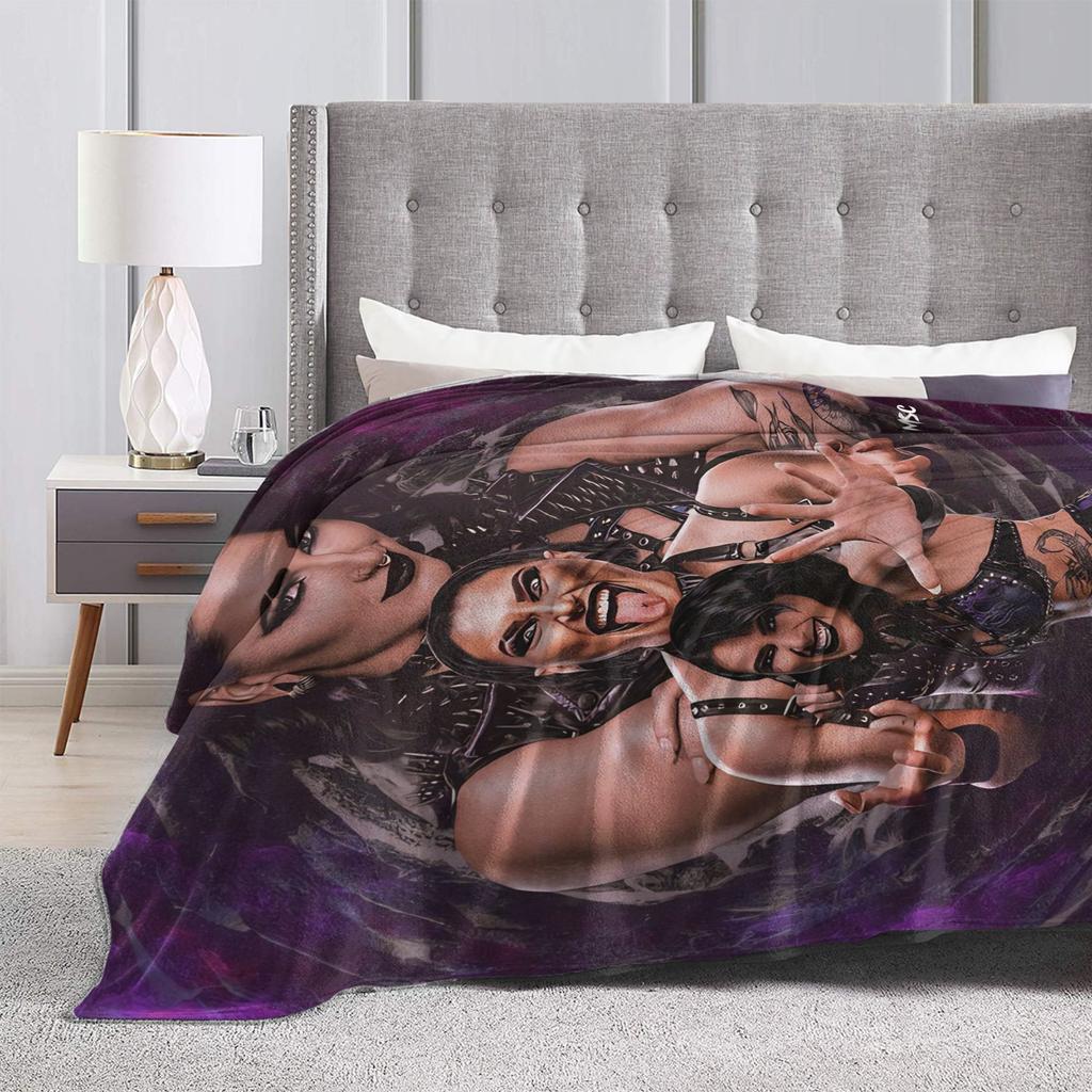 Rhea Ripley  Blanket Quality Warm Soft  Throw Blanket Winter Travel Office Home Decor Pattern Bedspread