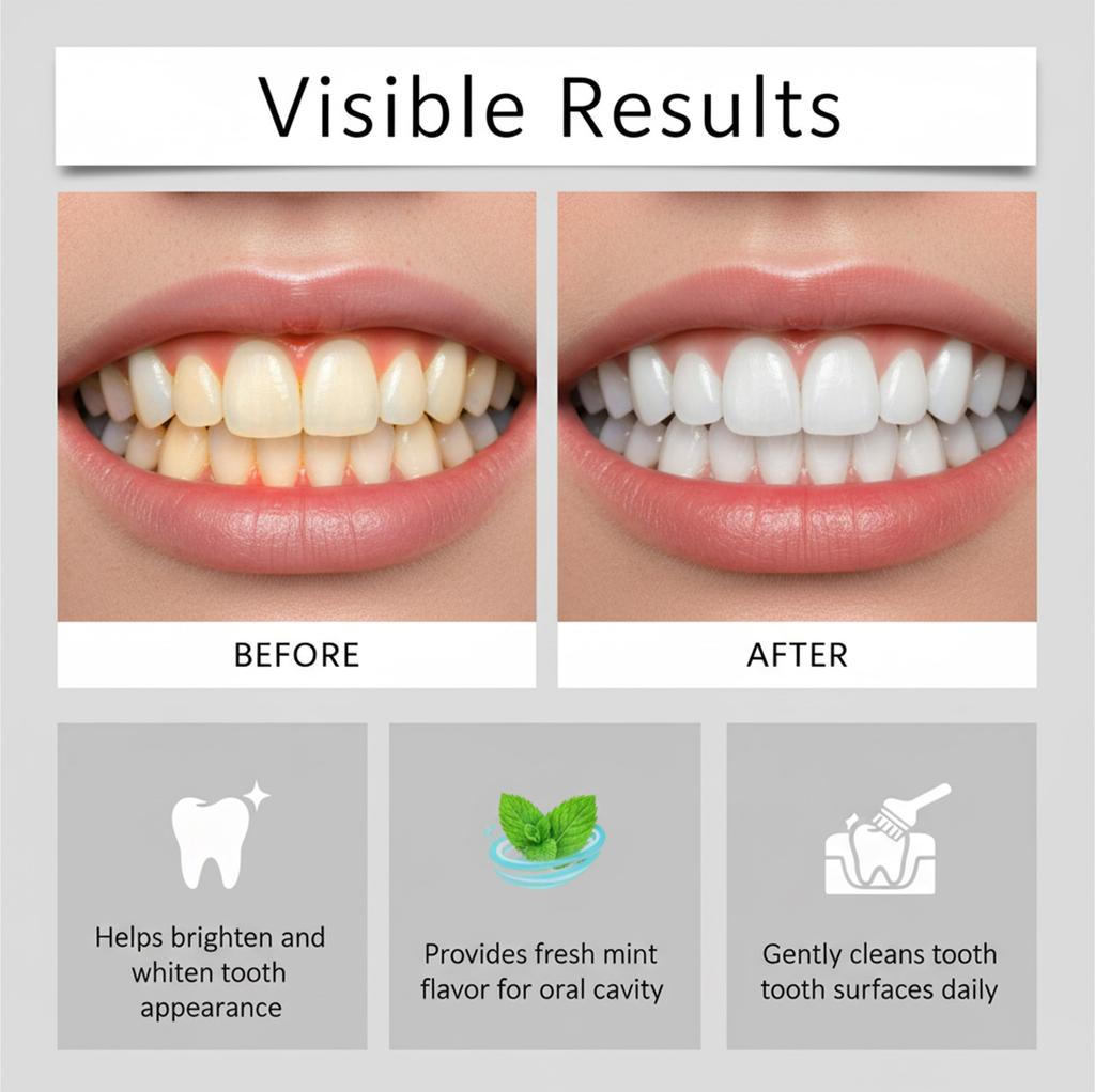 Nano Hydroxyapatite Toothpaste Removing Yellow Teeth Cleaning Tooth Stain Lasting Fresh Oral Minty Fresh Oral Care Toothpaste