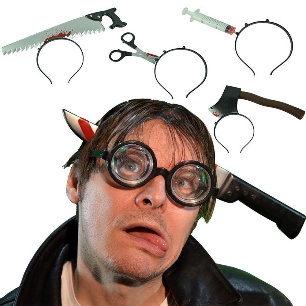 Saw Holiday Props Plastic Scary Hair Hoop Women Hairband Halloween Headband Simulation Headwear