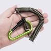 Multifunctions Fishing Safety Lanyards Retractable Coiled Tethers with Carabiner