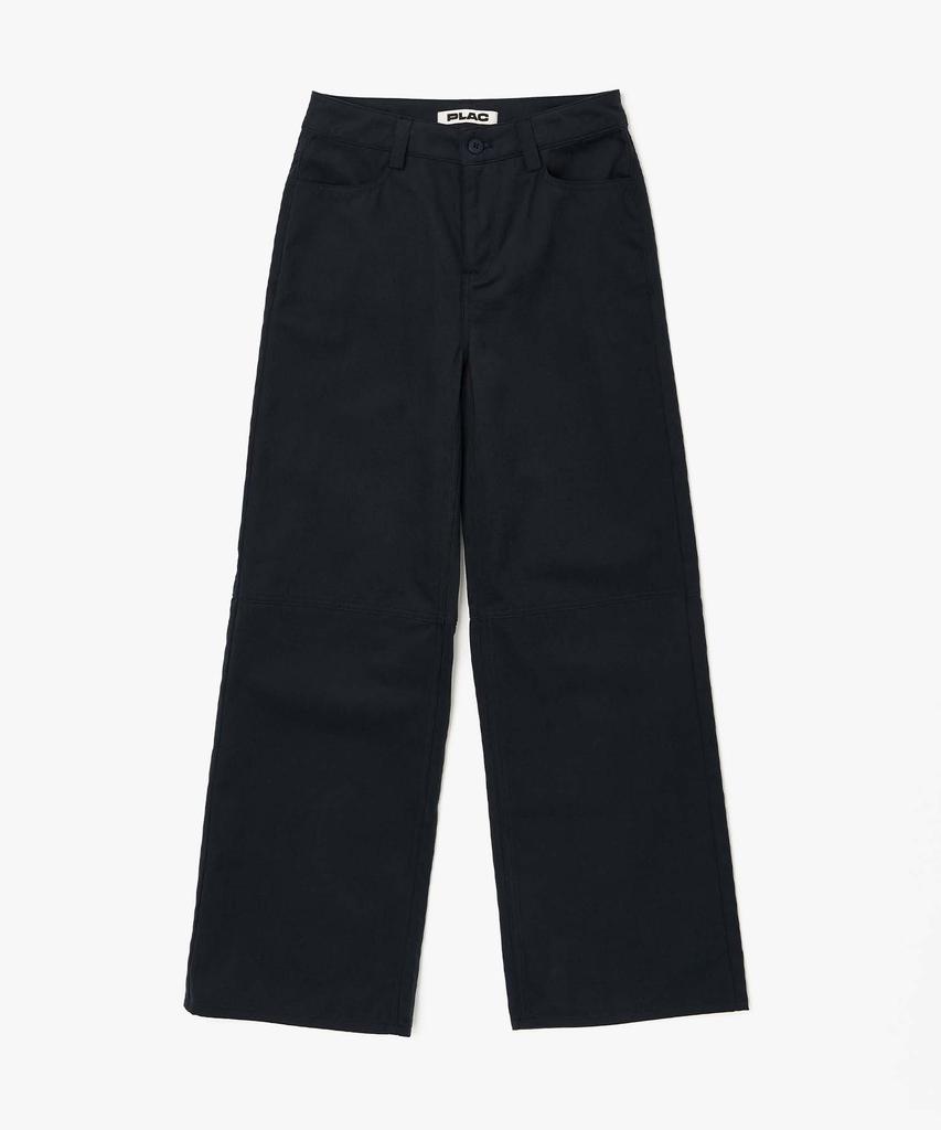PLAC WOMEN New Preppy Semi-Wide Pants Navy