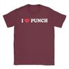 Unisex I Love Punch Monkey T Shirts  Pure Cotton Clothing Humorous Short Sleeve Crew Neck Tee Shirt New Arrival TShirt
