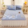Class A New Cashmere Cotton Bed Skirt Thickened Flannel Bed Cover Printed Coral Fleece Bed Cover In Autumn and Winter