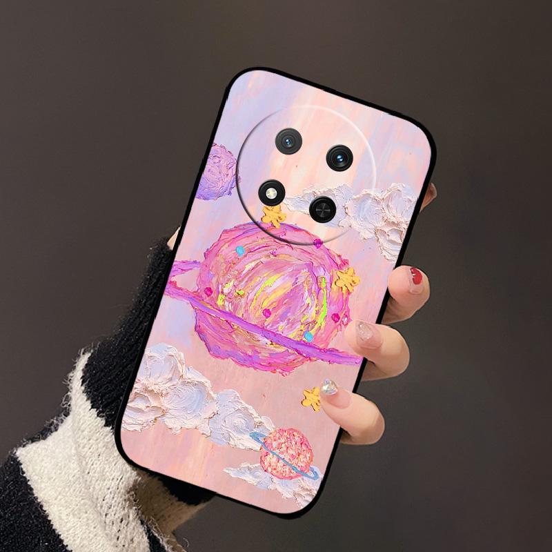 Für Honor X9c 5G X60 Pro 5G Mode Farbe Schild Luxus Silikon Hülle Funda Für Honor X9C 5G X60 Pro 5G Schwarze Rückseite