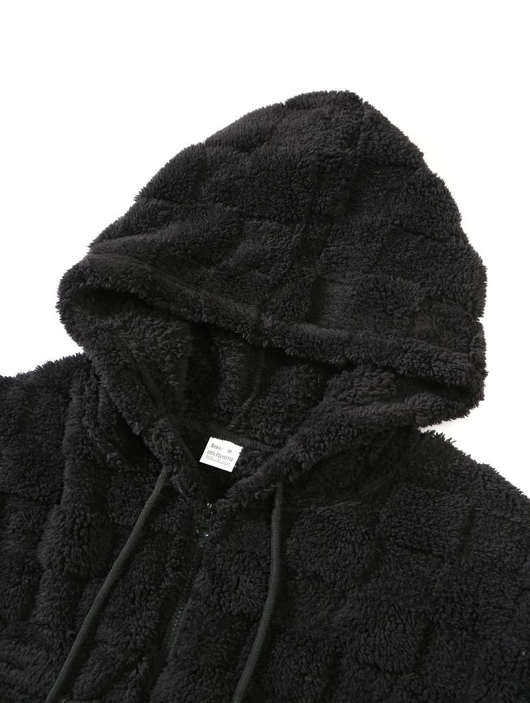 Men's Winter Thick Hooded Zip-Up Sweatshirt – Trendy Casual Jacket for Couples