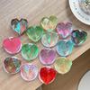 Vibrant Rhombus Heart Magnetic Phone Holder – Transparent, Adhesive, Portable, Perfect for Desktop Drama Viewing