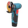 Mini Brushed Angle Grinder with 2 Cutting Disc 12V 100‑240V 1500mAh 19500rpm Electric Grinding Tool for Metal Wood