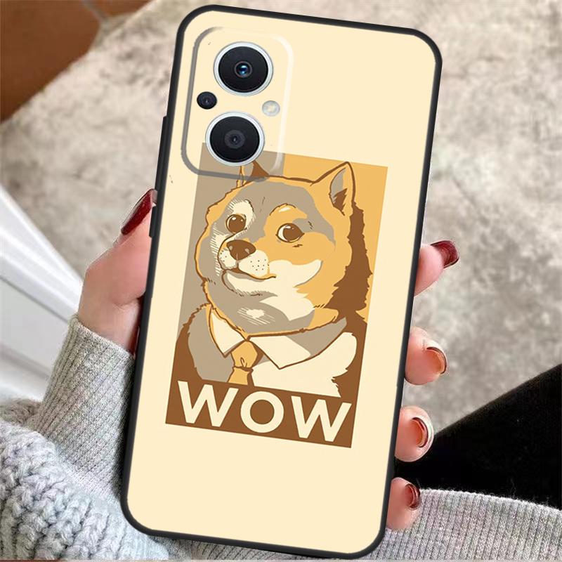Doge Meme Kabosu Cute Funny For OPPO Reno 8T 7 8 Lite 14F 13F 11F 12F 10 11 12 13 14 Pro OPPO Find X9 X5 X6 X8 Pro Case