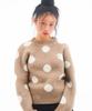 AMES-WORLDWIDE Dot Pullover Knit Beige