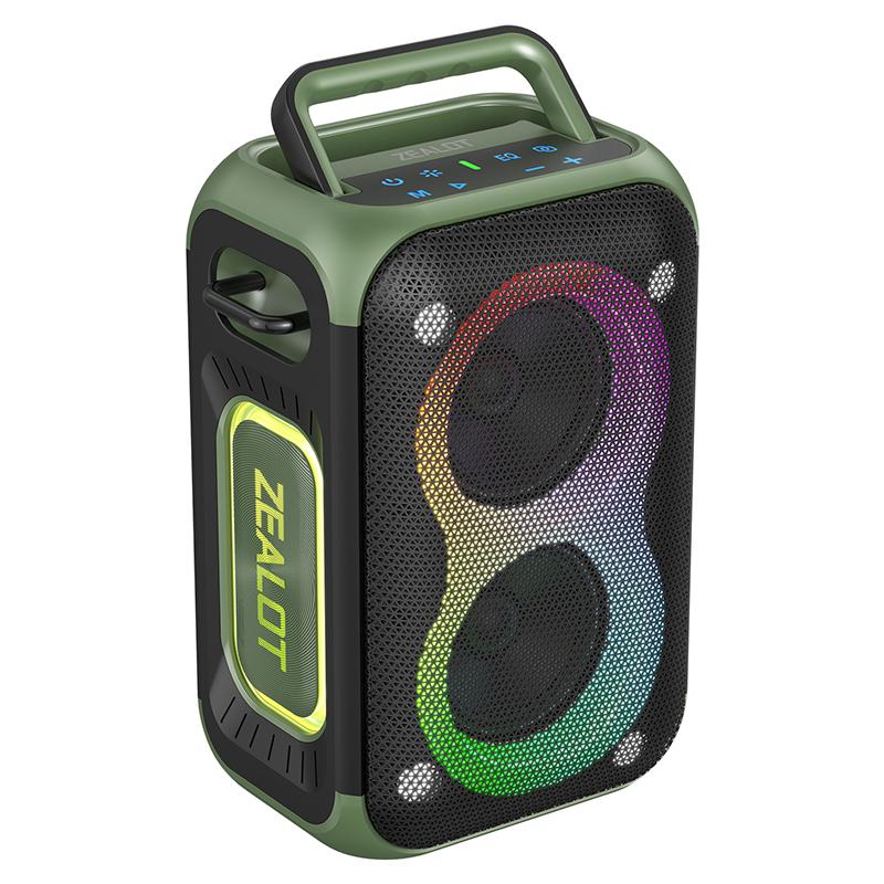 China Manufacturer ZEALOT PT02 High Quality 60W Portable Wireless Speaker Waterproof Speaker Party Speaker Outdoor