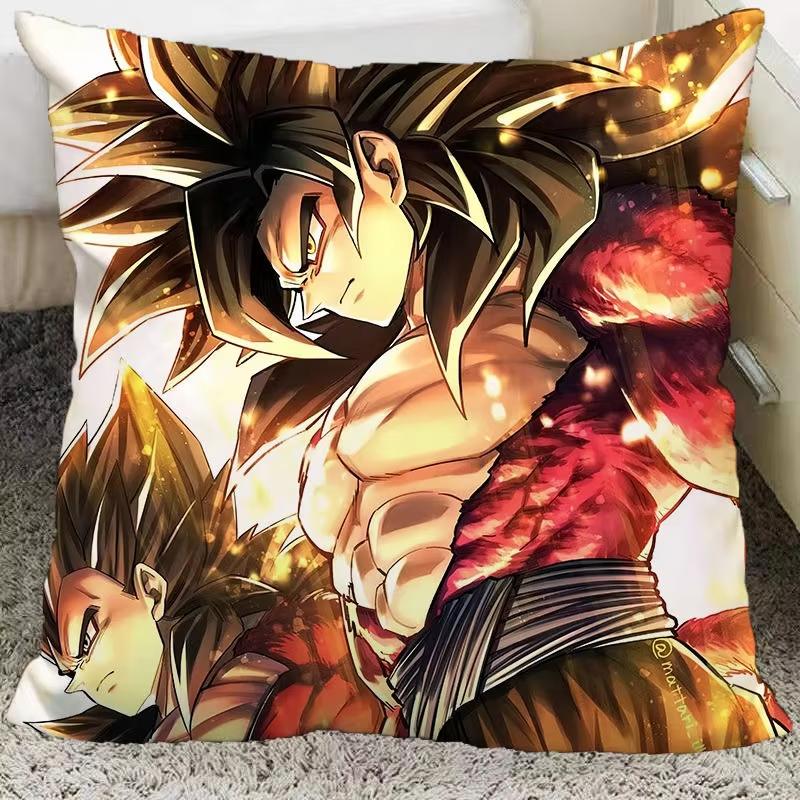 Dragon Ball Anime Cosplay Pillow Covers Decorative Home Double-Sided Print Square Pillow Living Room Decoration Pillowcase Gift