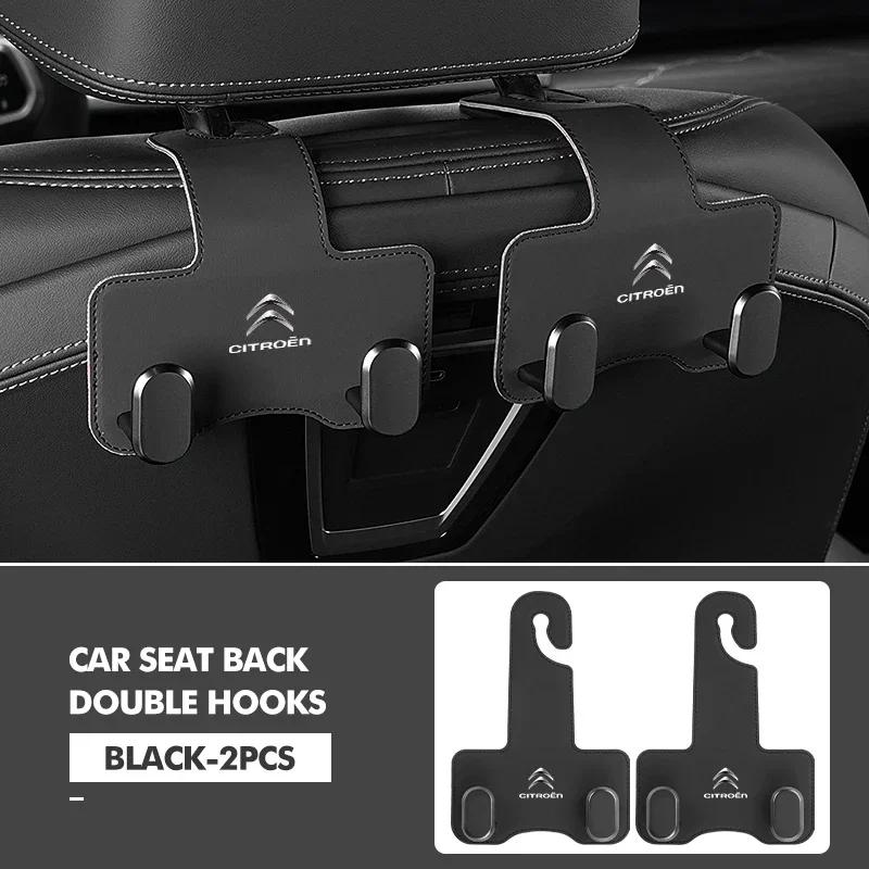 Car Back Seat Hook Headrest Hanging Rear Row Storage Hanger For Citroen C5 C1 C2 C6 C4L DS3 DS4 DS5 C-Elysee Grand Berlingo