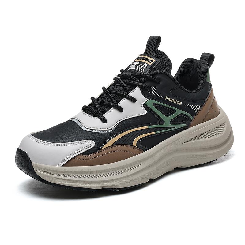Autumn and Winter New Men's Shoes 2025 Breathable Super Soft Leather Sports Casual Shoes Trendy Thin Sports Shoes