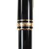 Great MONTBLANC Fountain Pen Meisterstck White Star Black Gold 14K Mens Used