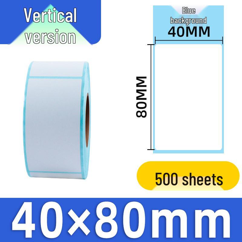 Durable 100x100 Self-Adhesive Thermal Label Paper for Supermarket Barcodes & Express Waybills