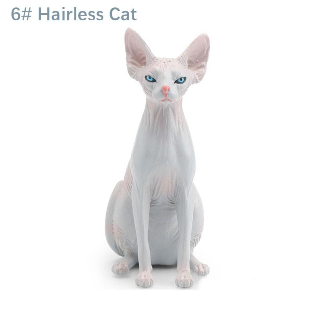 Lifelike Realistic Pet Figurines PVC Cat Action Figures Cute Simulation Pet Car Decoration