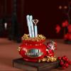 Fortune Piggy Bank: God of Wealth Pen Holder & Flower Arrangement - Lucky Bag Decor, Office Storage, New Year Gift