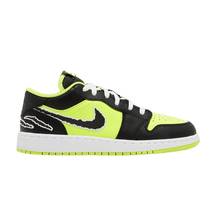 Jordan 1 Low SE Black Cat Volt (GS) 38