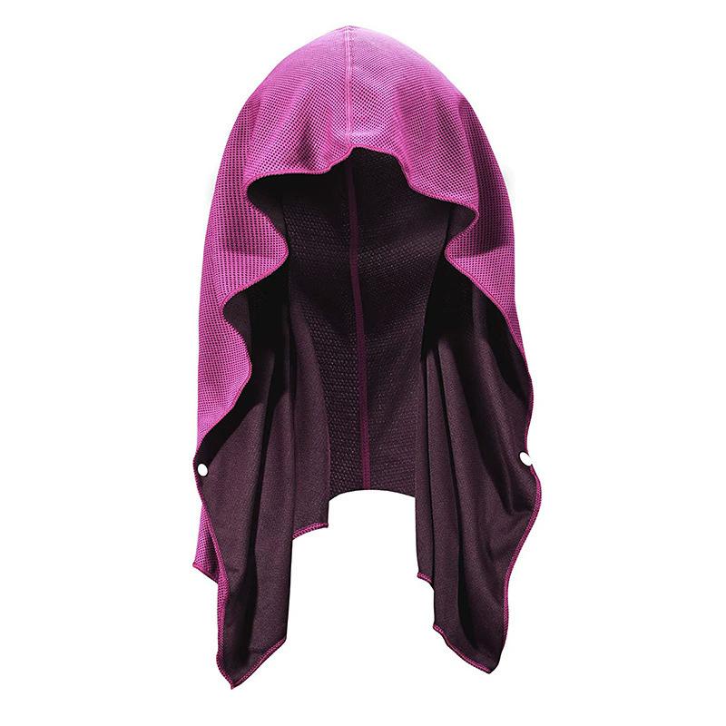 U Cooling Hoodie Towel Beach Camping Gym Building Sun Protection Quick Drying Sports Cooling Towel Headband