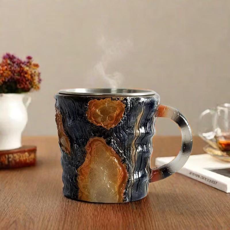 Imitation Mineral Crystal Coffee Cup Resin Gift