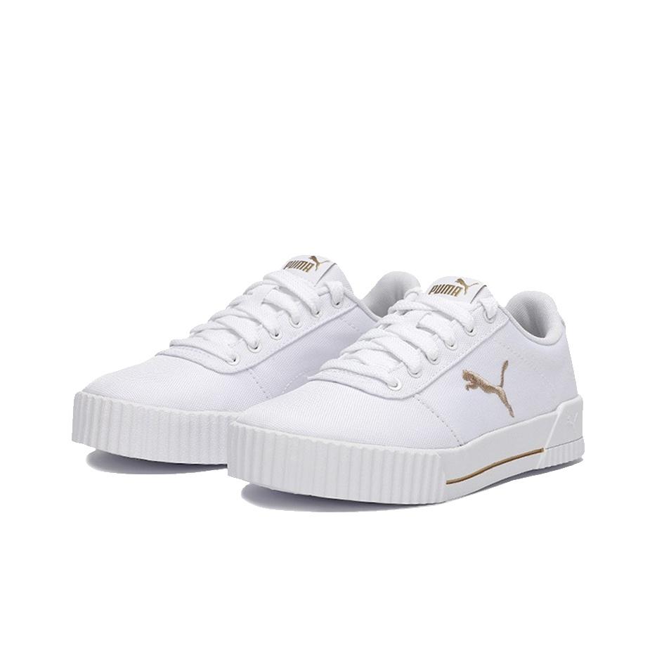 Puma Carina Low Top Sneakers Women Sneakers White Platinum 373997-12
