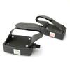 Plastic Exercise Bike Pedals with Quick Locks Mechanism Nonslip Adjustable Strap for Indoor Outdoor Fitness Equipment