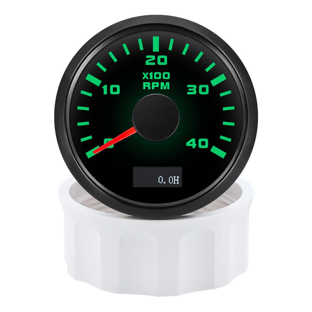 3K/4K/6K/7K/8K RPM Tachometer 7 Color Backlight 52mm Tacho Gauge Universal For 12v 24v Car Boat Marine Auto Parts RPM Meter