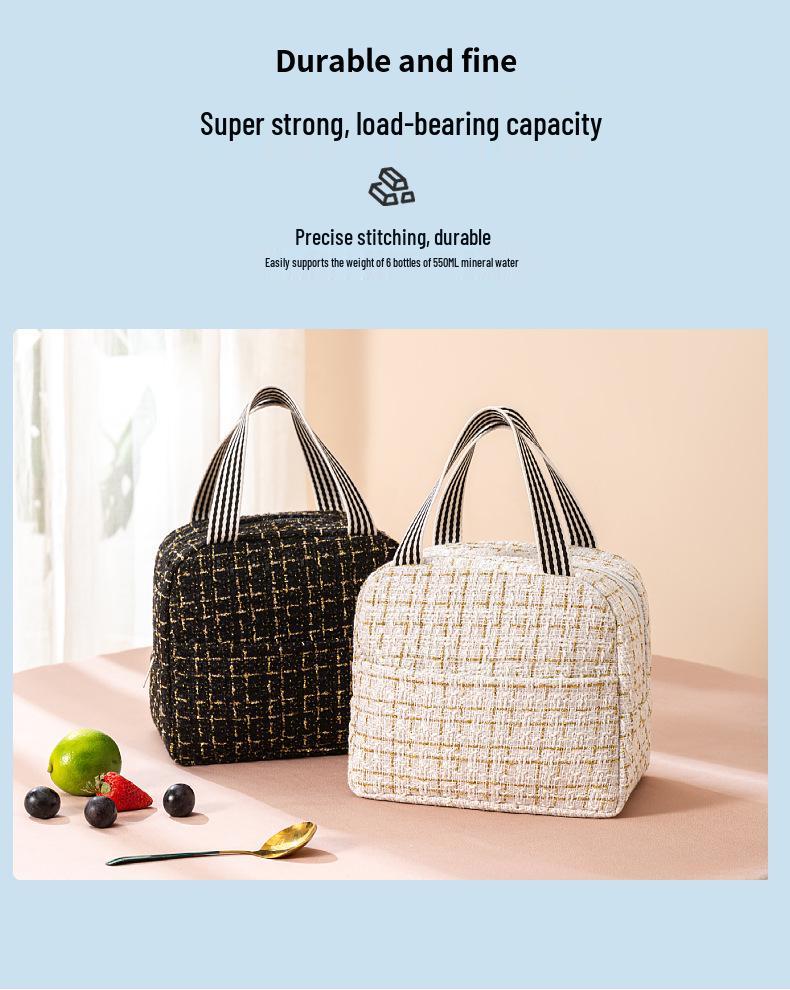 Chuangna Stylish Insulated Lunch Bag with Large Capacity and Thickened Aluminum Foil for Outdoor Use