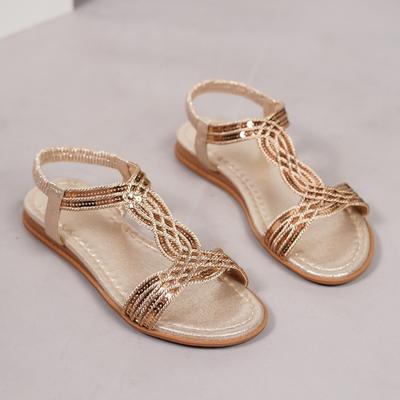 Summer New European and American Fashion Lace-up Linen Soles Simple Casual Daily Flat Cool Shoes