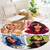 Billie Eilish Custom Name Round Area Rug,Carpet Rug for Living Room Bedroom Sofa Playroom Decor,Non-slip Floor Mat